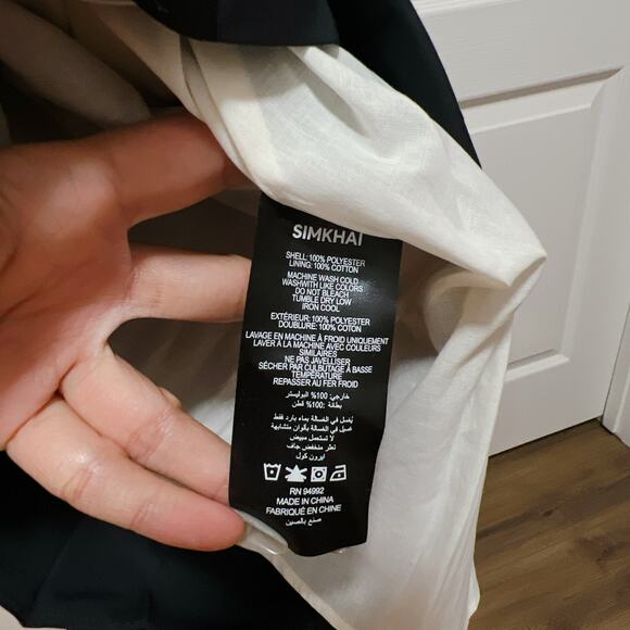 Simkhai Stephanie Pleated Poplin Midi Dress 4 - Picture 7 of 7